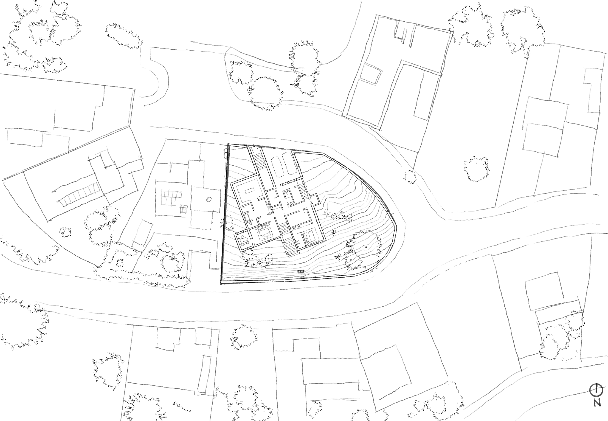 Ground-level floor plan of Bui Ra Sañu